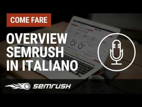 SEMrush Tutorial - Italiano