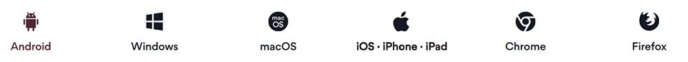 android windows macos ios chrome firefox