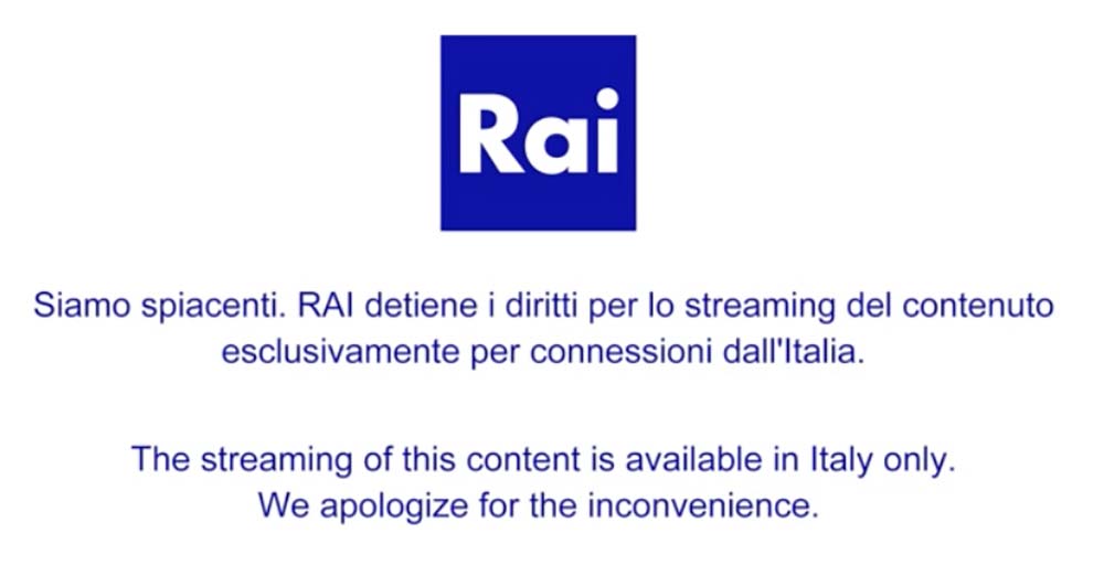 avviso canale criptato come vedere diretta streaming rai