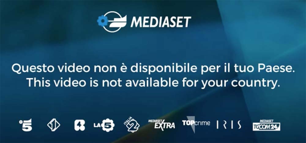 come vedere mediaset all'estero