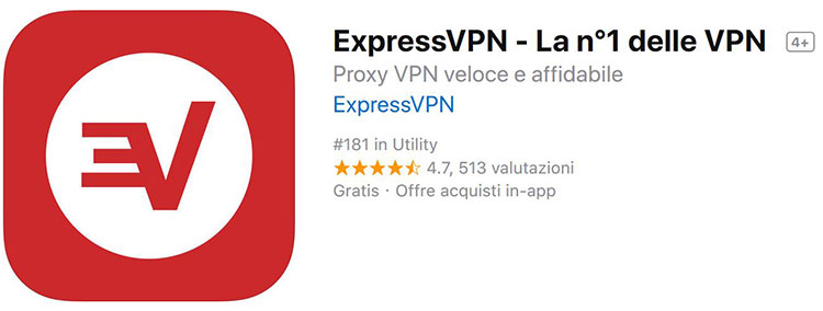 expressvpn recensione appstore ios iphone