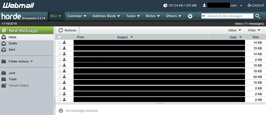 5. siteground webmail horde