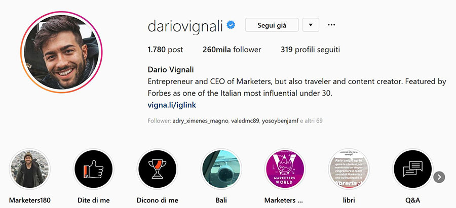 dario vignali instagram