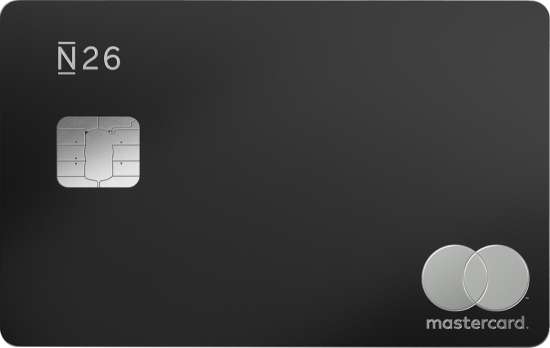 n26 metal card (black) mastercard carta debito prepagata italia