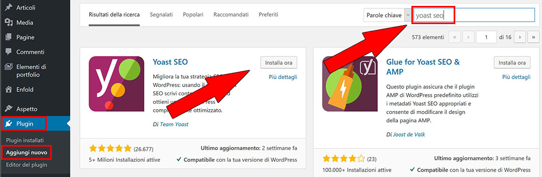 come installare un plugin wordpress