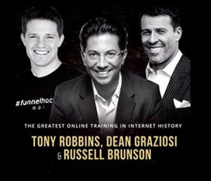 tony robbins russel brunson clickfunnels