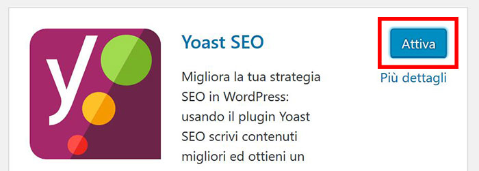 come attivare plugin wordpress