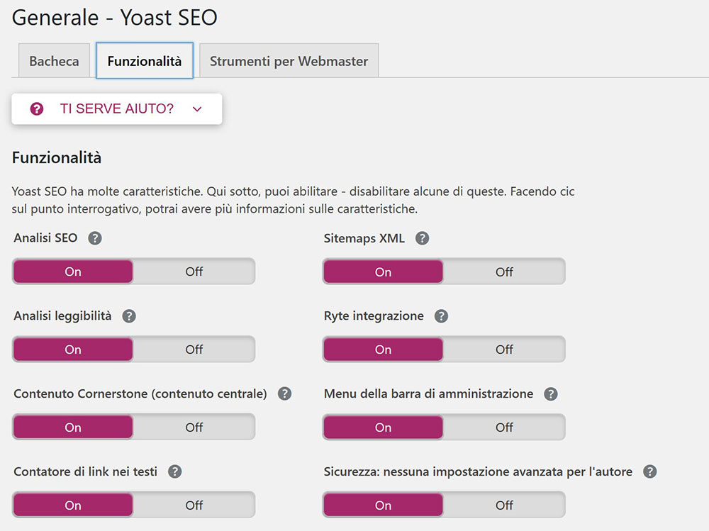 funzionalità yoast seo