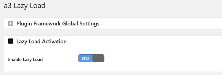 a3 lazy load impostazione plugin wordpress