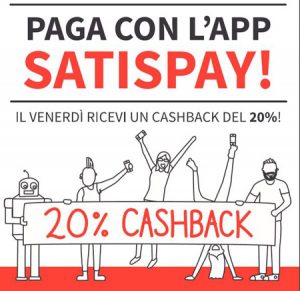 Satispay cashback venerdi