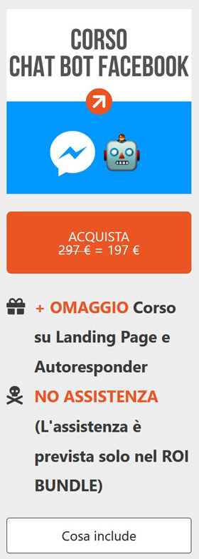 corso chat bot facebook