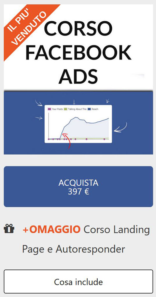 corso facebook ads