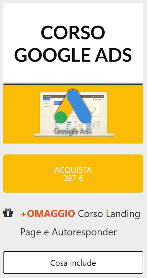 corso google ads