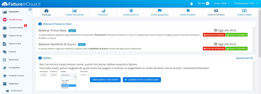 accesso piattaforma fatturencloud.it