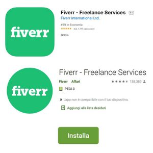fiverr app italia
