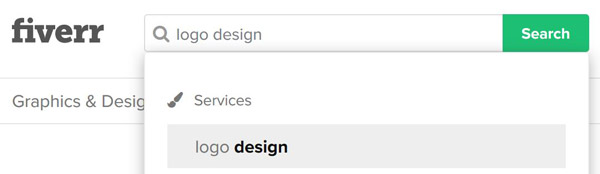 ricerca servizio creazione logo fiverr