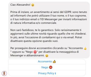 chatbot messenger manychat gdpr