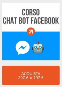 corso chat bot facebook manychat