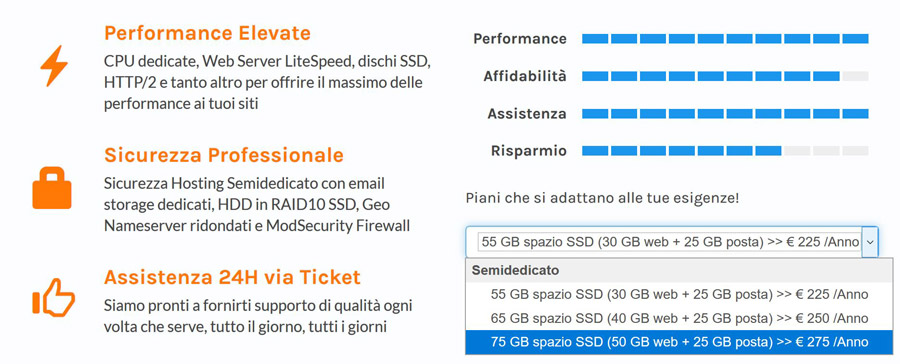 hosting semidedicato vhosting solutions