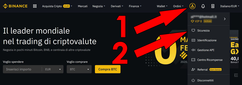 binance sicurezza