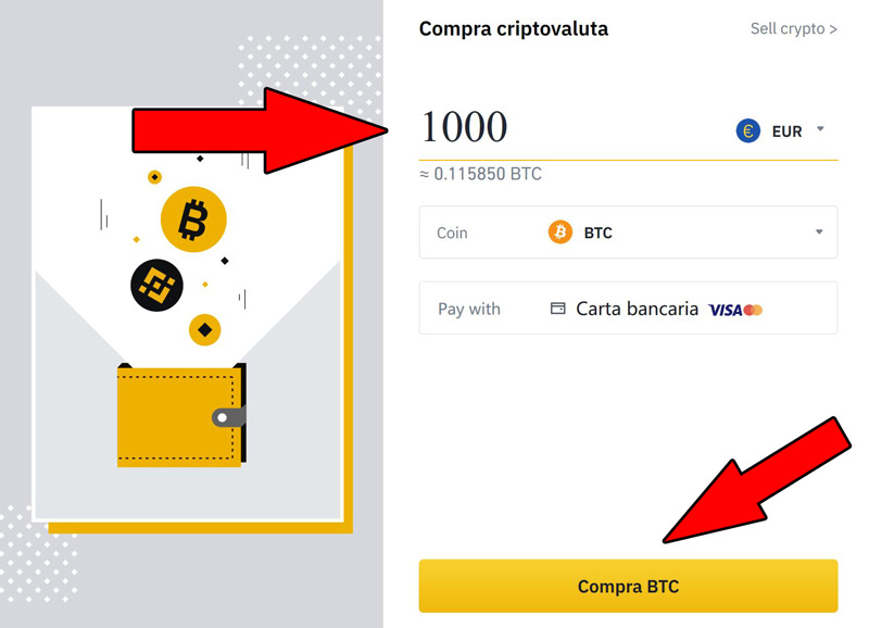 comprare bitcoin carta