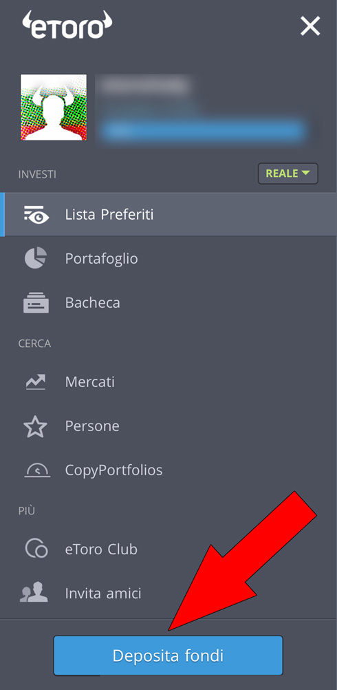 account reale etoro app