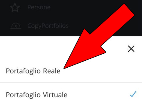 etoro app da portafoglio virtuale a reale