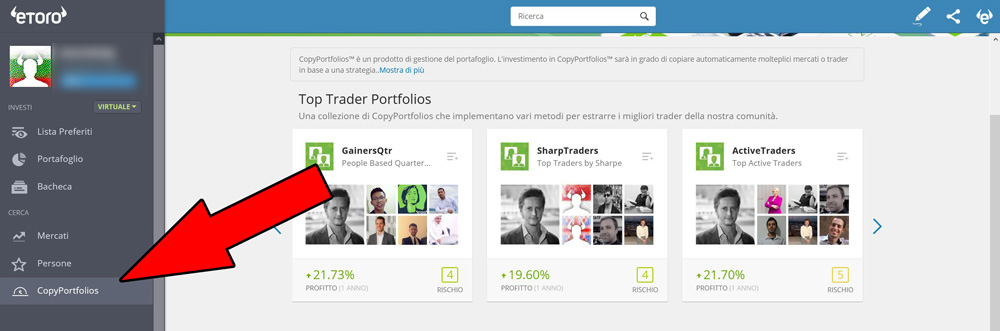 etoro copyportfolios copiare portafogli