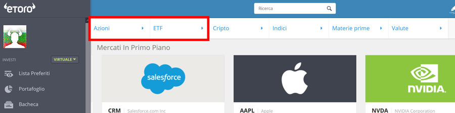 commissioni etoro azioni etf