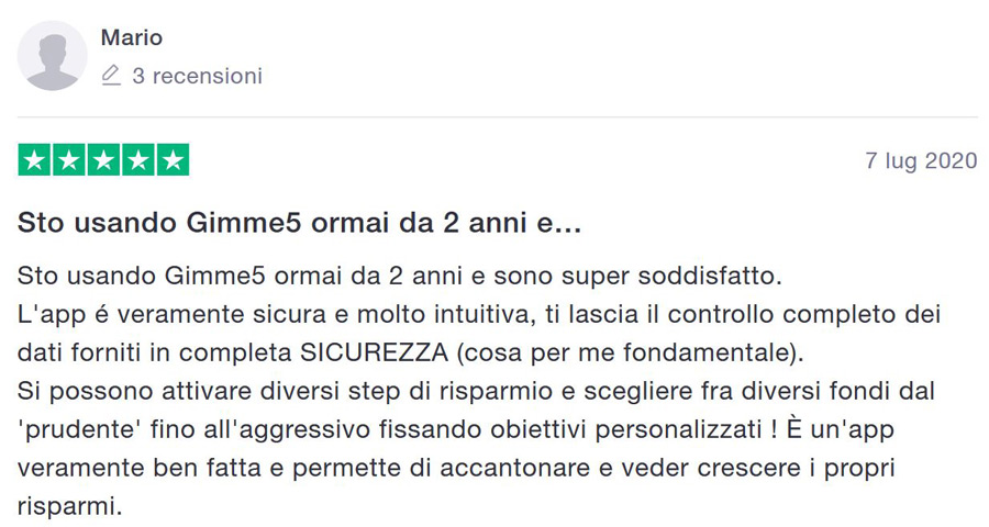 gimme5 costi rendienti guadagni risparmio