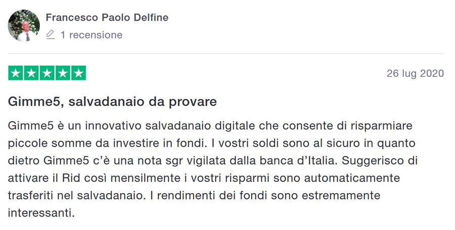 recensione salvadanaio codice promozionale bonus 5 euro