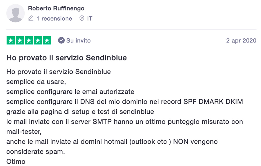 Brevo (ex Sendinblue) server configurazione smpt dns