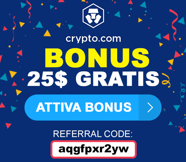 Crypto.com Bonus Come Ottenere 25$ Gratis in CRO Dall'App