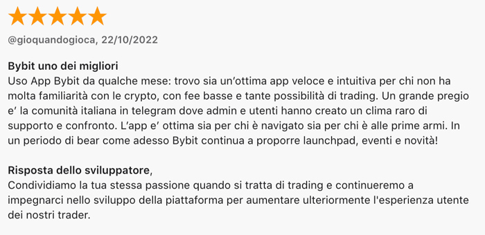 recensioni bybit app