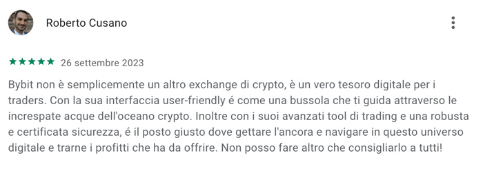 recensioni positive bybit