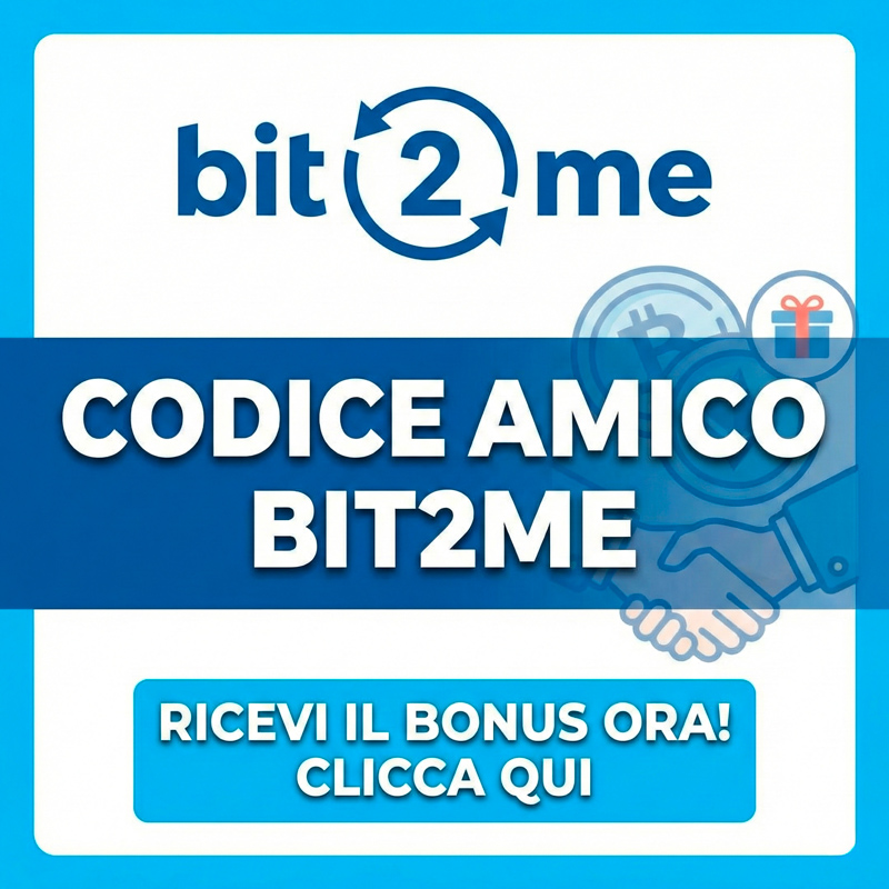 bit2me codice amico invito bonus benvenuto