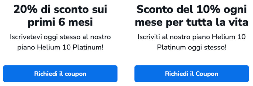 helium 10 sconto codice coupon esclusivi