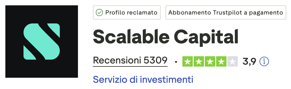 recensioni scalable capital trustpilot