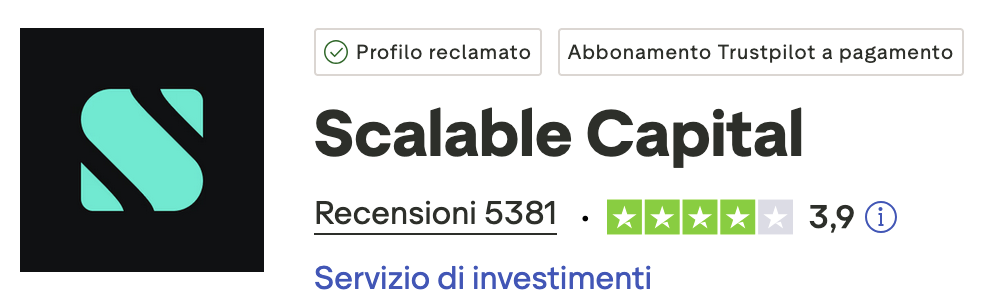 scalable capital recensioni trustpilot