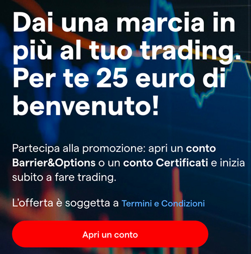 25 Euro benvenuto ig broker