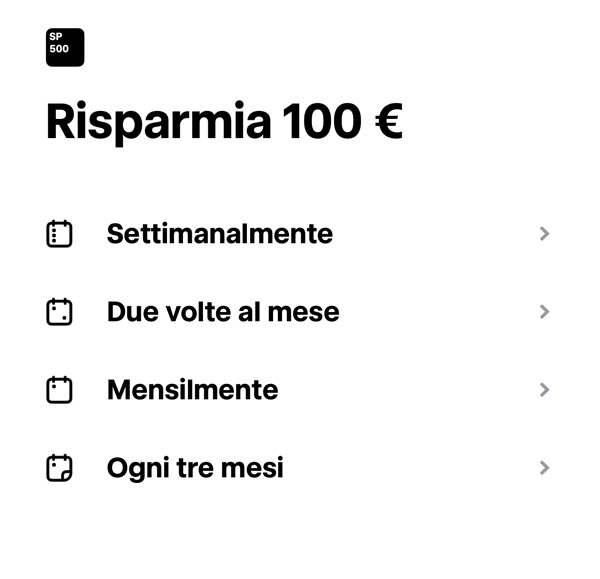 pac risparmio 100 Euro al mese