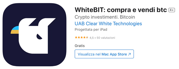 whitebit app store ufficiale recensioni