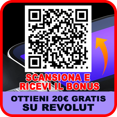revolut bonus Euro invito amico