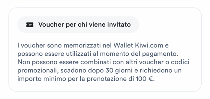 kiwi voucher coupon code codice sconto