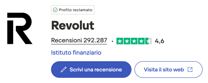 recensioni e valutazione revolut business trustpilot