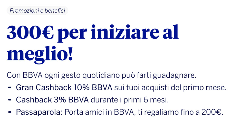bbva bonus 300 Euro