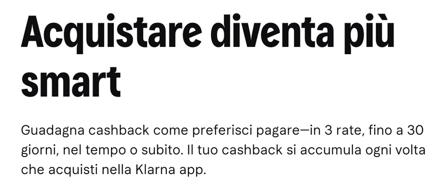 codice amico klarna cashback 10 Euro