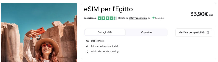 costo holafly egitto