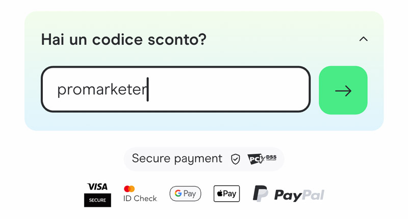 dove inserire codice sconto coupon holafly