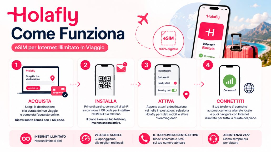 holafly come funziona esim infografica holafly come funziona esim infografica